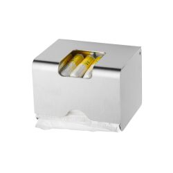 MediQo-Line dispenser compact voor maandverband en tampons - RVS