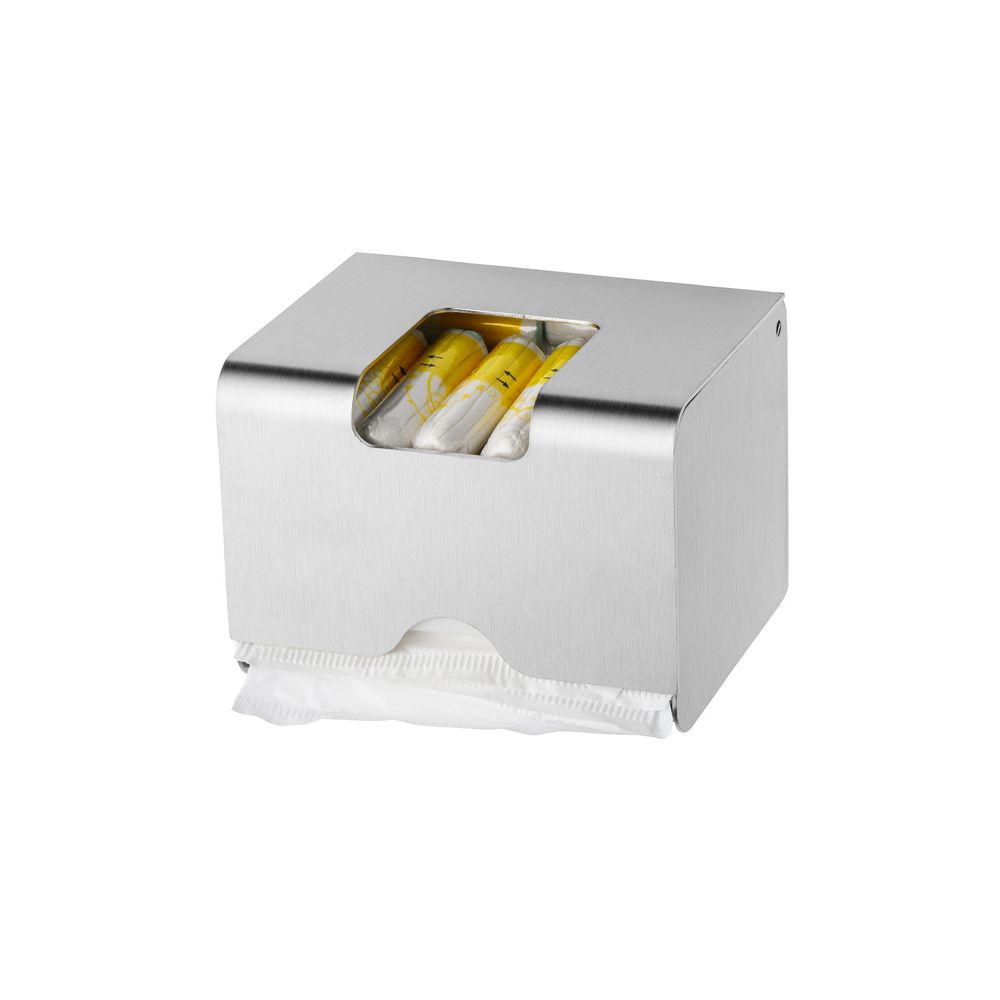 MediQo-Line dispenser compact voor maandverband en tampons - RVS