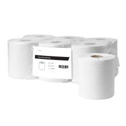 Poetsrol midi recycled wit 2 laags - 6 rollen