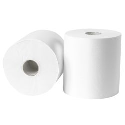 Poetsrol midi recycled wit 2 laags - 6 rollen