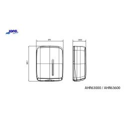 Jofel Timeless handdoekdispenser kunststof - zwart