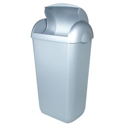 PlastiQline kunststof hygiënebak RVS look PQH23M