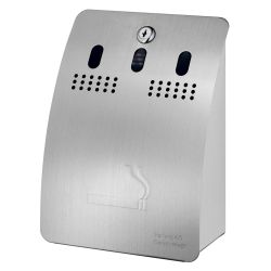 Dutch Bins wandasbak vierkant RVS