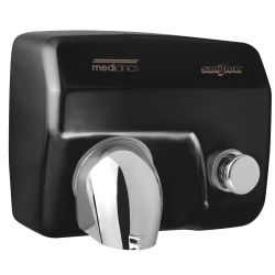 Mediclinics handendroger zwart drukknop Saniflow E05