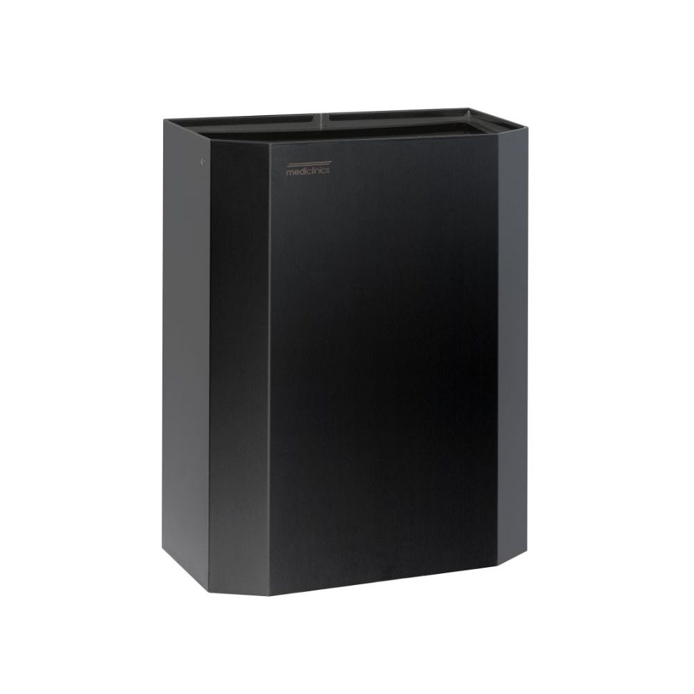 Mediclinics open afvalbak zwart 25l. PPA2279B